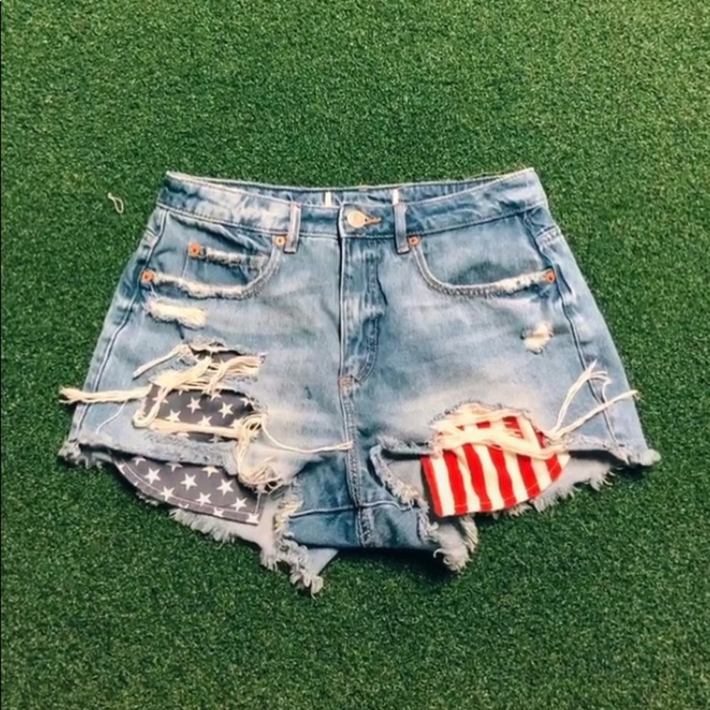 Garage jean shorts